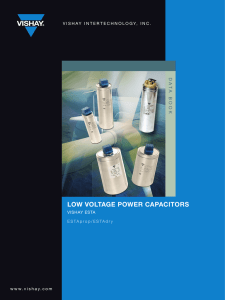 low voltage power capacitors