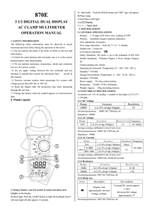 3 1/2 digital dual display ac clamp multimeter