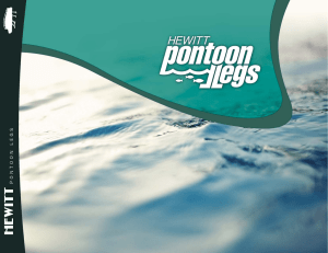 Pontoon Legs Brochure - Hewitt Boat Lifts and Docks