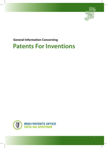 Patent for Inventions Booklet.indd