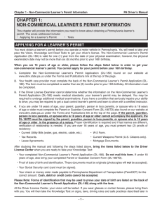 PennDOT - Chapter 1