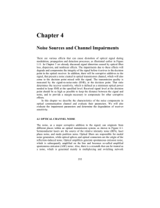 Noise Sources and Channel Impairments