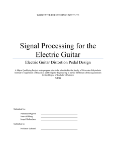 Signal Processing for the Electric Guitar