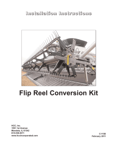 Flip Reel Conversion Kit Installation Instructions