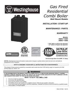 Gas Fired Residential Combi Boiler