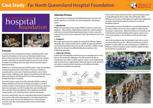 Case Study ¦ Far North Queensland Hospital Foundation