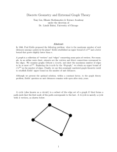 Discrete Geometry and Extremal Graph Theory