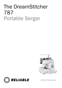 The DreamStitcher 787 Portable Serger