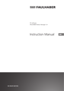 Instruction Manual for the Motion Manager [PDF