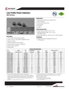Low Profile Power Inductors