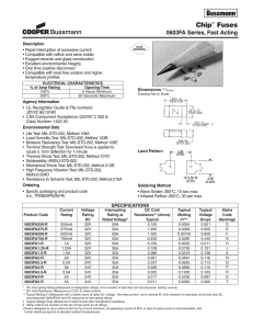 OC-2547 0603FA spec sheet