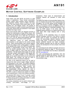 Motor Control Software Examples -- AN191
