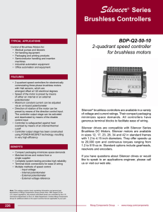 BDP-Q2-50-10 Silencer Series Brushless Controllers Data Sheet