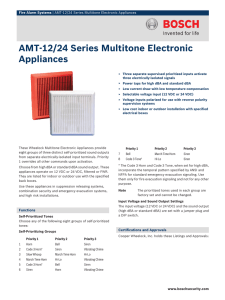 AMT‑12/24 Series Multitone Electronic Appliances