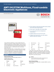 AMT‑241575W Multitone, Fixed‑candela Electronic Appliances