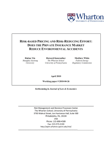 risk-based pricing and risk-reducing effort: does the private