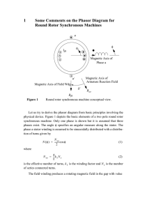 1 Some Comments on the Phasor Diagram for Round Rotor