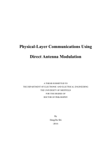 Physical-Layer Communications Using Direct Antenna Modulation