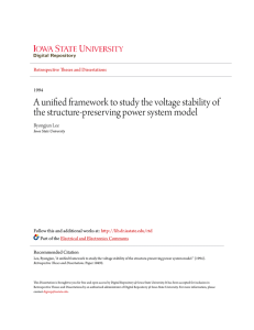 A unified framework to study the voltage stability of the structure