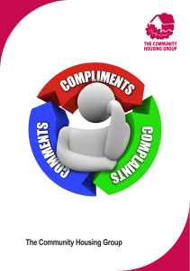 our Comments, Compliments and Complaints leaflet