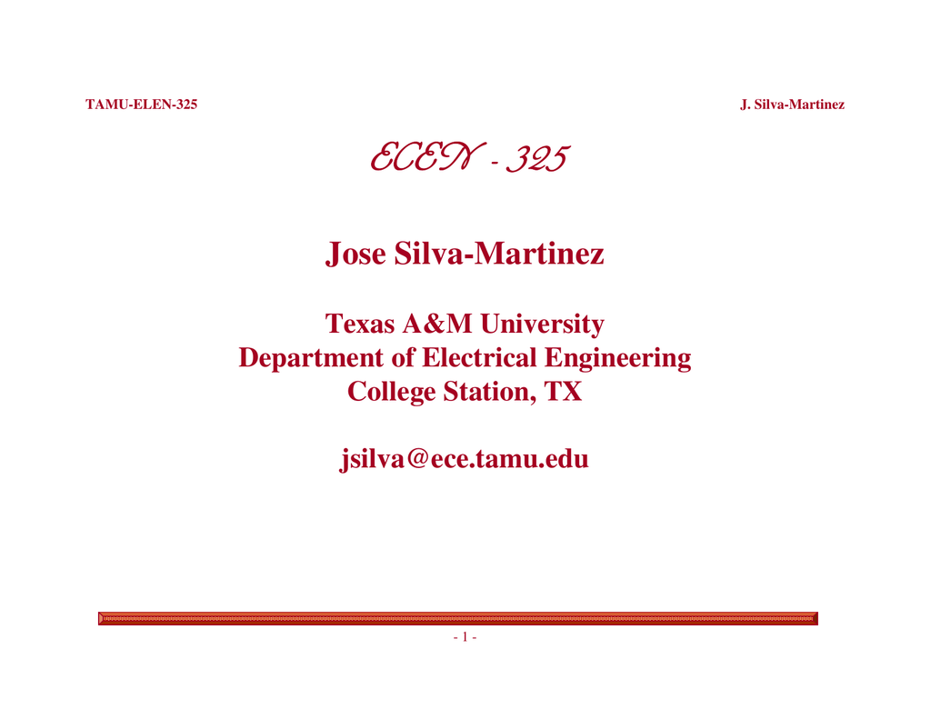 Silva martinez jose Distinguished Lecture
