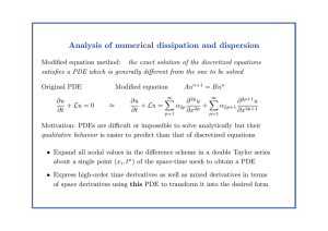 Analysis of numerical dissipation and dispersion