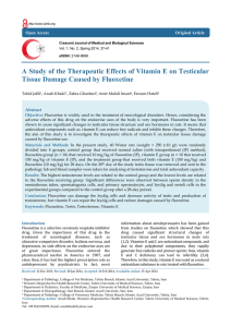 A Study of the Therapeutic Effects of Vitamin E on Testicular Tissue