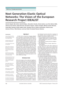 Next Generation Elastic Optical Networks: The Vision of the