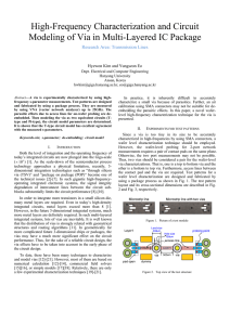 High-Frequency Characterization and Circuit Modeling of Via in