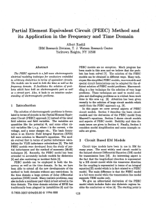 Partial Element Equivalent Circuit (PEEC)