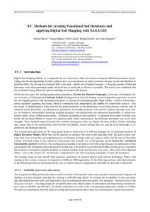 XV. Methods for creating Functional Soil Databases