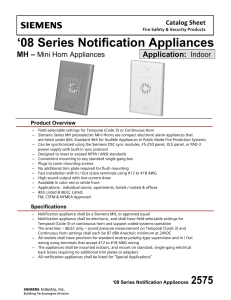 08 Series Notification Appliances