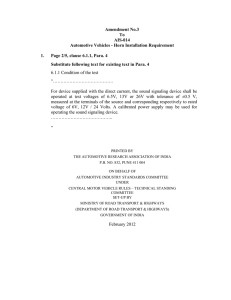Amendment No.3 To AIS-014 Automotive Vehicles