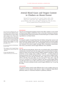 Arterial Blood Gases and Oxygen Content