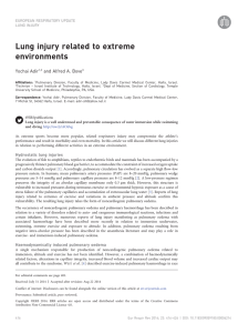 Lung injury related to extreme environments