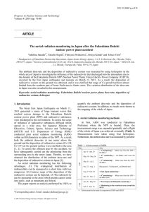 The aerial radiation monitoring in Japan after the Fukushima Daiichi