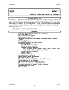 AK4113 - Asahi Kasei Microdevices