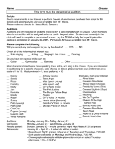 Audition Form - Itasca Public School District 10