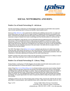 social networking and dopa - American Library Association