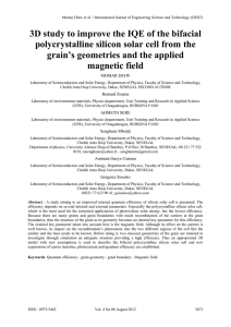 3D study to improve the IQE of the bifacial polycrystalline silicon