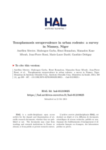 Toxoplasmosis seroprevalence in urban rodents: a survey in