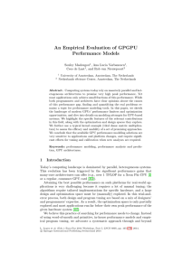 An Empirical Evaluation of GPGPU Performance Models