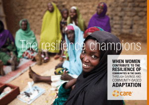Strengthening Resilience through Savings and