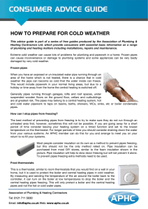 how to prepare for cold weather