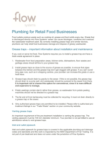 Plumbing for Retail Food Businesses