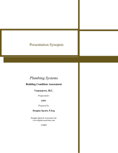 Presentation Synopsis Plumbing Systems