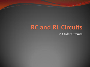 Step Response: 1st Order Circuits