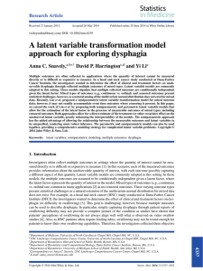 A latent variable transformation model approach for exploring