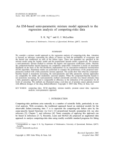 An EM-based semiparametric mixture model approach to the