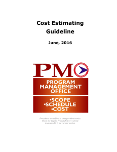 Cost Estimating Guideline